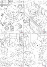 Just as important, coloring also can help parents keep tabs on their child's psychological state of mind. Daily Routines Colouring Pages