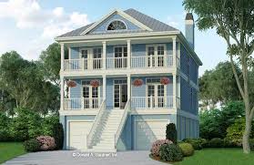 Beach house plans on piers. Elevated Coastal House Plan 3 Bedroom Bedroom Study Home
