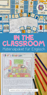 In The Classroom Classroom Furniture Materialpaket Unterrichtsmaterial Im Fach Englisch In 2020 Englisch Lernen Kinder Ideen Fur Das Klassenzimmer Unterrichtsmaterial