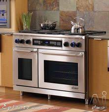 Dacor Er48d 48 Freestanding Dual Fuel Range With 6 Sealed Gas Burners 2 6 4 6 Cu Ft Self Cleaning Pure Convectio Dacor Dual Fuel Ranges Small Kitchen Decor