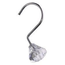 Looking for a good deal on curtain holder shower? Artistic Home Shower Curtain Hooks Metal Shower Curtain Rings For Bathroom Shower Curtain Rods Set Of 12 Diamond Shaped Chrome Overstock 33071405