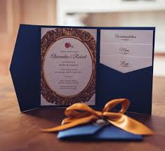 Beauty And The Beast Themed Wedding Invitation Luxury Pocket Wallet With Mi Beauty And The Beast Wedding Invitations Disney Wedding Pocket Wedding Invitations
