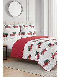 Modern Southern Home Truck 3 Piece Reversible Quilt Set Reversible Quilt Quilt Sets King Quilt Sets