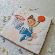 Basketball Player On Gingerbread Baby Shower Cookies Cookie Decorating Royal Icing Cookies