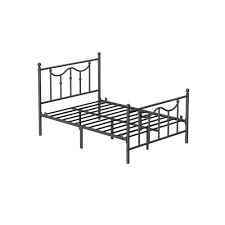 It is better when the headboard and footboard are made of natural organic materials and are solid, metal i have found the lack of a footboard in modern beds really frustrating during sex. Vasagle Full Size Metal Bed Frame With Headboard Footboard No Box Spring Needed Platform Bed Under Bed Storage Victorian Vintage Style Black Urmb083b01