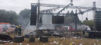 Makhadzi No-Show Sparks Protests as Fans Burn Stage at Makwassie Stadium |  Central News South Africa