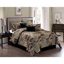 One comforter animal print in zebra with a little twist. Buy 7 Piece King Safari Micro Fur Comforter Set Zebra Giraffe Leopard Tiger Etc Multi Animal Print Bed In A Bag Brown Beige Black White Bedding Online In Kuwait B075hwwl1b