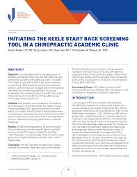 Image result for Start Back Screening Tool