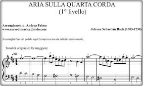 Bach aria sulla quarta corda quinte. Io Amo La Classica Raccolta N 1 Corso Gratuito On Line Di Teoria Musicale Ed Armonia Per Pianoforte