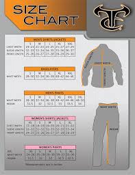 True Timber Size Chart Size Chart Shirt Jacket Sleeves