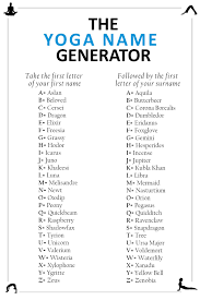 Everyone Has A Secret Yoga Name Hidden Within Them What S Yours Name Generator Funny Name Generator Funny Names