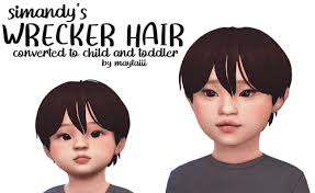 Soooo i know it's been half a year since i did any cc making, but @simandy's new hair pack was just too good to resist! Sims 4 Kids Hair Explore Tumblr Posts And Blogs Tumgir