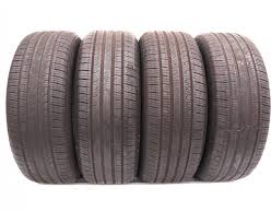 4 Used Tires 225 55 17 Pirelli Cinturato P7 All Season Run Flat 60 Life