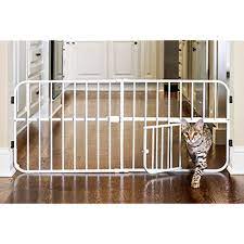 Expandable Pet Gate With Small Door Baby Kids Child Dog Cat Safety Indoor Fence Safetybaby Pet Barrier Pet Gate Dog Barrier