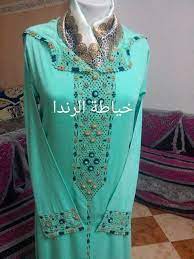 أروع جلابة بالراندة من طرف خياطة الراندا باللون الأخضر fashion womens fashion caftan