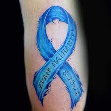 A date that's important to you. Top 71 Cancer Ribbon Tattoo Ideas 2021 Inspiration Guide