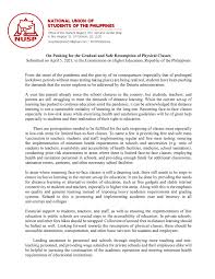 The number of children accessing education, the quality of education they receive, and the condition of their learning environment are causes for concern. Nusp On Twitter Nusp Submitted A Position Paper To The Commission On Higher Education Pushing For The Gradual And Safe Resumption Of Physical Classes Ligtasnabalikeskwela Nostudentleftbehind Https T Co F8fshbq9c9 Twitter