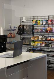 Sneeze Shield Hanging Or Countertop Acrylic Single Panel Clear In 2020 Sneeze Guard Shop Interiors Sneeze Guards