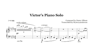 → send us a youtube link or mp3 → we'll send you the pdf and midi file! Music Sheet Danny Elfman Sheet Music Free