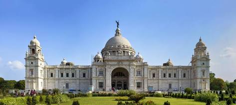 Majestic facade of Victoria Memorial Hall, AI generated