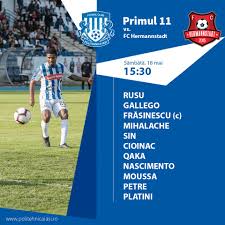 Compare poli iasi and afc hermannstadt. Primul 11 Vs Fc Hermannstadt Echipa Fc Politehnica Iasi Facebook