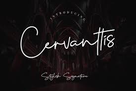 Ad by graphix line studio. Cervanttis Free Signature Font On Behance