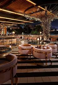 Basile Studio Raises The Roof For San Diego S Born Raised Bar Interior Design Bar Design Restaurant Lounge Design