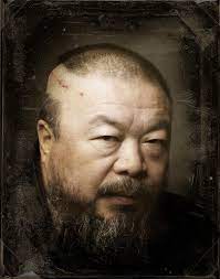 Self Portrait Ai Weiwei Contemporary Artist Male Head Asian Man Face Painting Art Portrait Artist