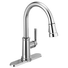 Brass kitchen sink mixer tap chrome bridge kitchen faucet with side sprayer tap. P7923lf Single Handle Pull Down Kitchen Faucet