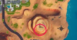 A fortbyte out in the desert biome. Fortnite Fortbyte 81 Accessible A Mountain Top Cactus Wedge Gamewith