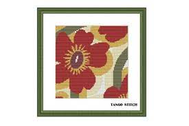 Maybe you would like to learn more about one of these? Red Abstract Flower Cross Stitch Pattern Grafik Von Tango Stitch Creative Fabrica