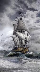 Check spelling or type a new query. Ship Pirates Pirate Sailing Sea Storm Waves Birds Cloudy Hd Mobile Wallpaper Peakpx