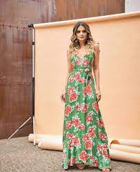 Adorei os shapes mais soltos que dão um ar de. Vestido Longo Floral Linda De Morrer Vestidos Compridos Looks Lindos Vestidos Casuais