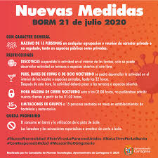 Nuevas propuestas con nuevas empresas o nuevas propuestas con las empresas que ya existen. Nuevas Medidas En Toda La Region Para Combatir El Covid 19 Ayuntamiento De Cartagena
