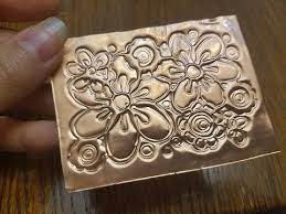 How To Emboss On Metal Sheet With Cricut Embossing By Thecraftyma Am Metal Embossing With The Cricut Sheet Metal Crafts Metal Embossing Metal Embossing Art