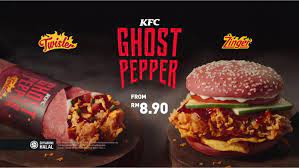 The ghost pepper sandwich is the latest addition to kfc's zinger lineup which includes popular releases such as the mac 'n cheese zinger and the zinger waffle burger, to mention a few. Kfc Ghost Pepper From Rm8 90
