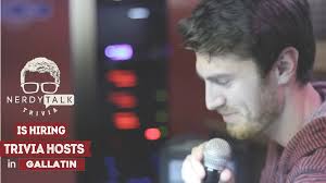 Hey everyone! I own a company called Nerdy Talk Trivia and we provide team  trivia nights for bars and restaurants throughout middle TN. We are  currently hiring fun personalities to host trivia