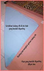 Dua keping kain saiz sama. 9 Ide Tudung Labuh Ala Malaysia Kursus Hijab Kerudung Menjahit
