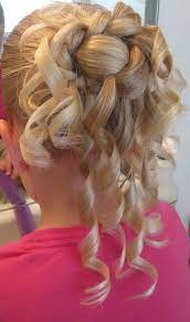 The messy bun hairstyles, the ballerina bun hairstyles and the teased bun hairstyles. Flower Girl Hairstyles Hair Styles Flower Girl Hairstyles Updo
