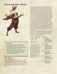 Pact Of The Deck D D Dungeons And Dragons Dungeons And Dragons Classes Dnd Classes