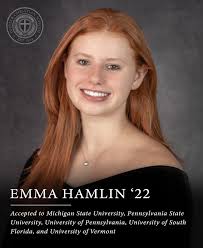 Congratulations to Emma Hamlin