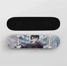 Skater skate decks skate or die. Buy Fwtl Anime Skateboard For Attack On Titan Eren Jaeger Maple Deck 31 Inch Double Kick Skateboard Four Wheel Double Rocker Professional Short Board Road Skateboard Online In Turkey B08wpqjyvs