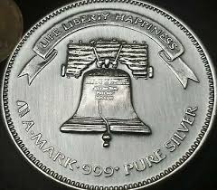 Xag silver (troy ounce) fact 1: Silver One Troy Ounce 999 Fine Silver Round Life Liberty And Happiness Coins Paper Money