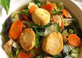 Ayam goreng is an indonesian and malaysian dish consisting of chicken deep fried in oil. Resep Sapo Tahu Ayam Yang Bikin Ngiler Resep Enak Dan Mudah