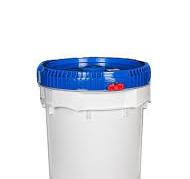 10.7 GALLON OPEN HEAD PLASTIC BUCKET - SCREW LID, UN RATED