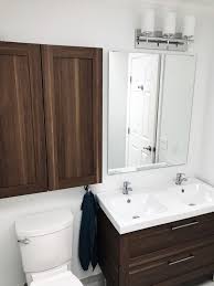Ikea Godmorgon Walnut Bathroom Vanity With Double Sinks Ikea Godmorgon Ikea Bathroom Vanity Trendy Bathroom Designs