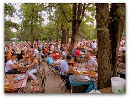 The restaurant is noted for its beer garden, which is the largest in munich and probably the largest in the world. Hirschgarten Beer Garden Munich