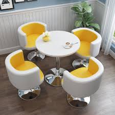 Read on to learn how to choose dining tables and chairs that will make the most of your small space. Coffee Tea Shop Lifting Small Round Tempered Glass Table Chair China Lounge Chair Outdoor Furniture Made In China Com