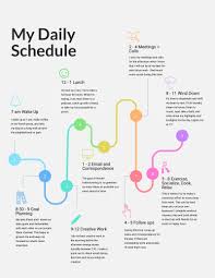 My Daily Schedule Infographic Design Template Customer Journey Mapping Infographic Layout