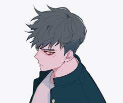 Aru akise is known for his choppy thick white locks that lie slightly messily across his forehead. Twitter Anime Boy Hair Cute Anime Guys Anime Guys